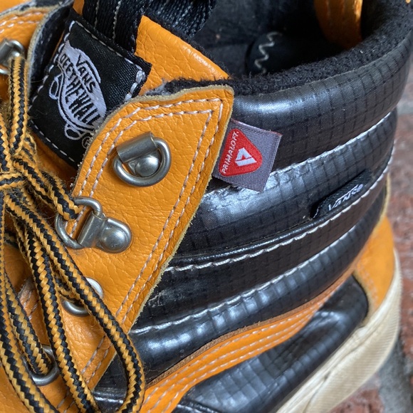 Vans Sk8-Hi MTE 2.0 DX Yellow Black High Top Sneakers MENS SZ 12 - Picture 4 of 7